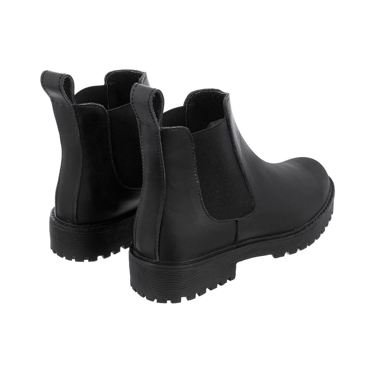 Botas fashion mujer cuero negro