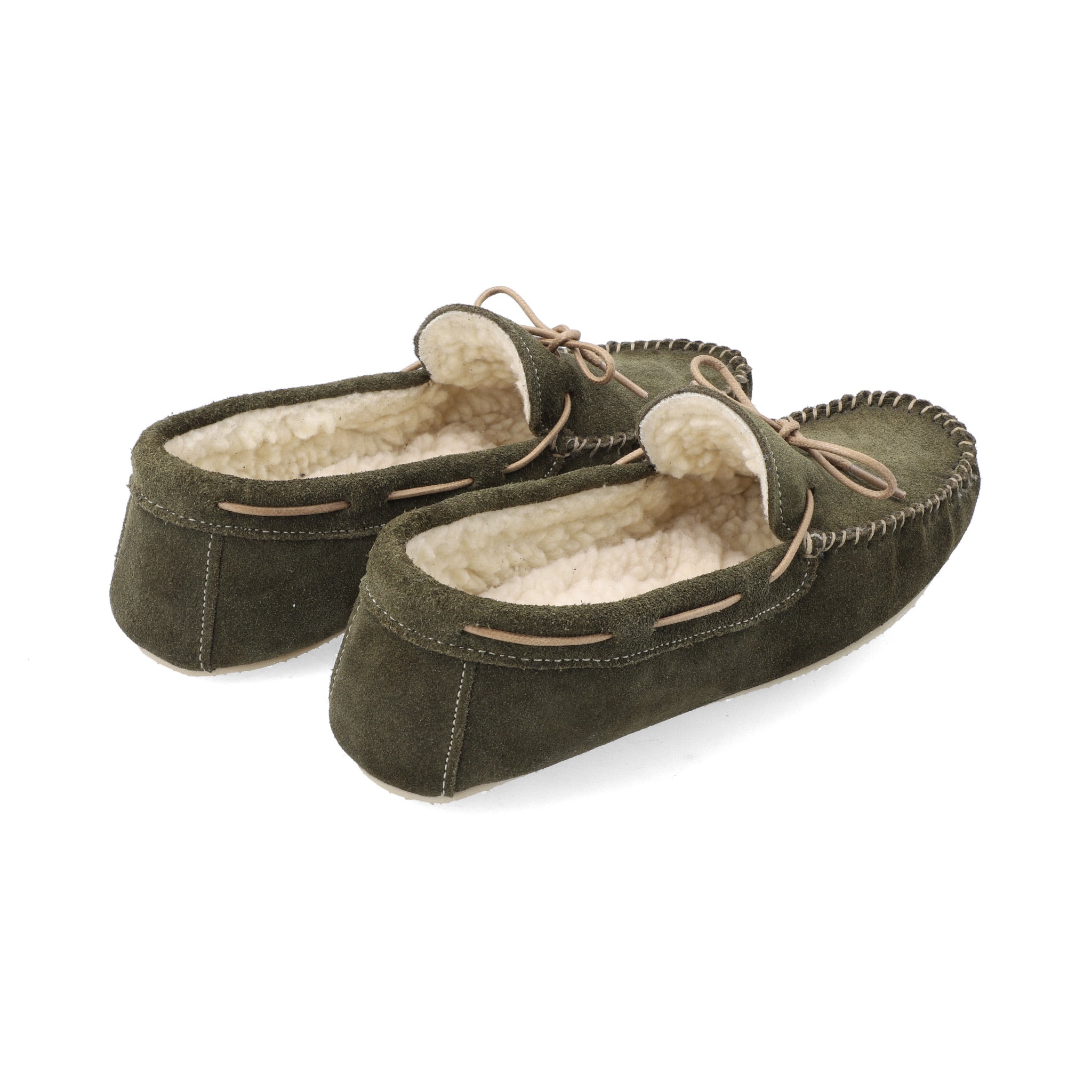 Pantuflas Apaches Mujer Verde Oliva